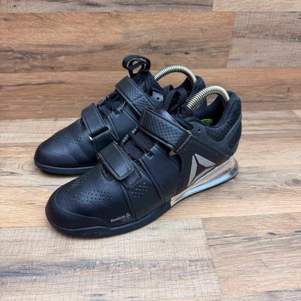 Reebok Legacy Lifter CJ Cummings Size 9 Womens Weightlifting Shoes Black Silver